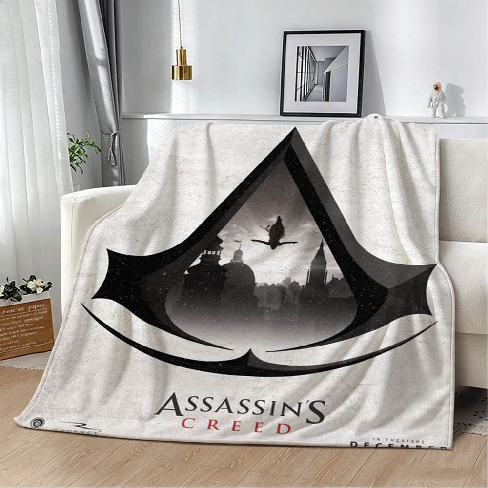 A-Assassins C-Creed Classic Game Flannel Blanket Soft Throw Blanket Art For Home Decor Bedroom Bed Sofa Picnic Fans Gifts