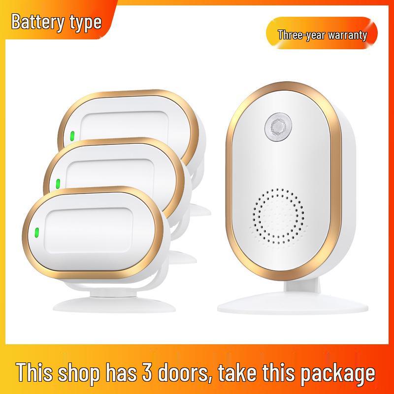 Sensor Store Entrance Alert: Welcomer Anti-theft Alarm and Split Doorbell for Supermarkets.