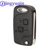 Jingyuqin Telecomando Pieghevole a Scatto Guscio Chiave Auto per Toyota Yaris Carina Corolla Avensis Copertura Toy43 Toy47 Toy48 Con Pulsanti