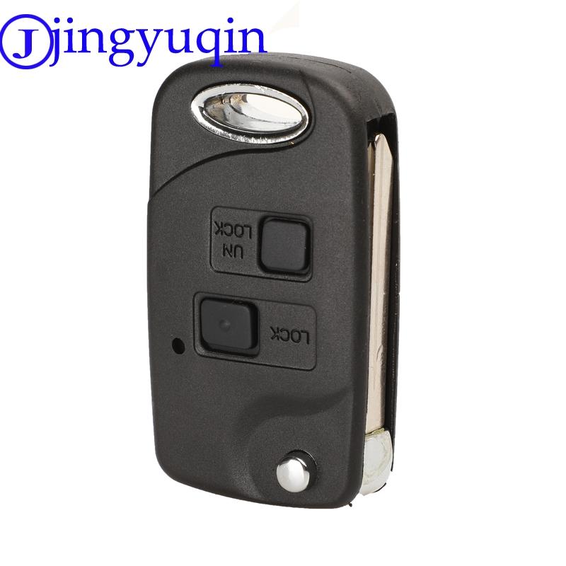 Jingyuqin Telecomando Pieghevole a Scatto Guscio Chiave Auto per Toyota Yaris Carina Corolla Avensis Copertura Toy43 Toy47 Toy48 Con Pulsanti