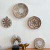 Bohemian Ethnic Circular Wall Decor Homestay Living Room Straw Woven Hanging Woven Background Dekoration
