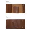 Chestnut bark (kurikawa) tochigi leather trifold wallet men's ladies trifold wallet folding wallet short wallet mini wallet compact genuine leather
