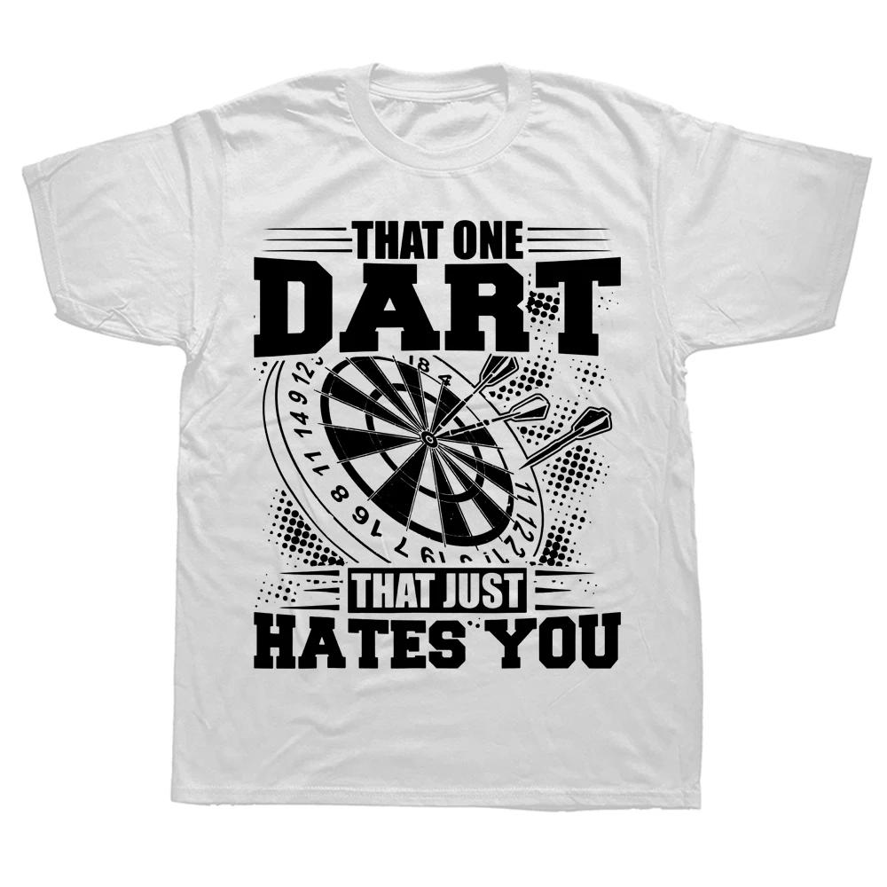 Lustiger Dartspieler Dartspieler Der Eine Darts T-Shirts Grafik Baumwolle Streetwear Kurzarm Geburtstagsgeschenke Sommerstil T-Shirt Männer