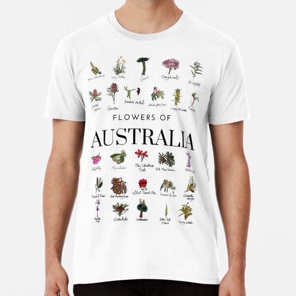 Australian Flowers TShirt Made in Australia Unisex T-Shirt XXXL