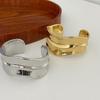 Retro Geometrisches Offenes Armband mit Breiter Krempe