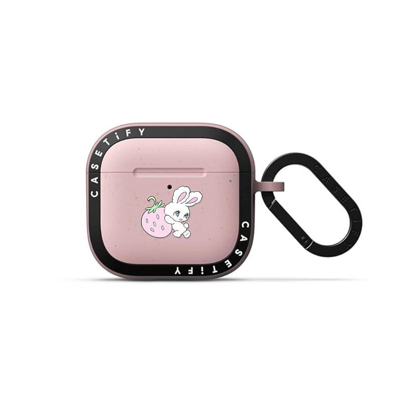 

CASETiFY bounce case AirPods 4 - Bunny Carrying Strawberry primrose pink