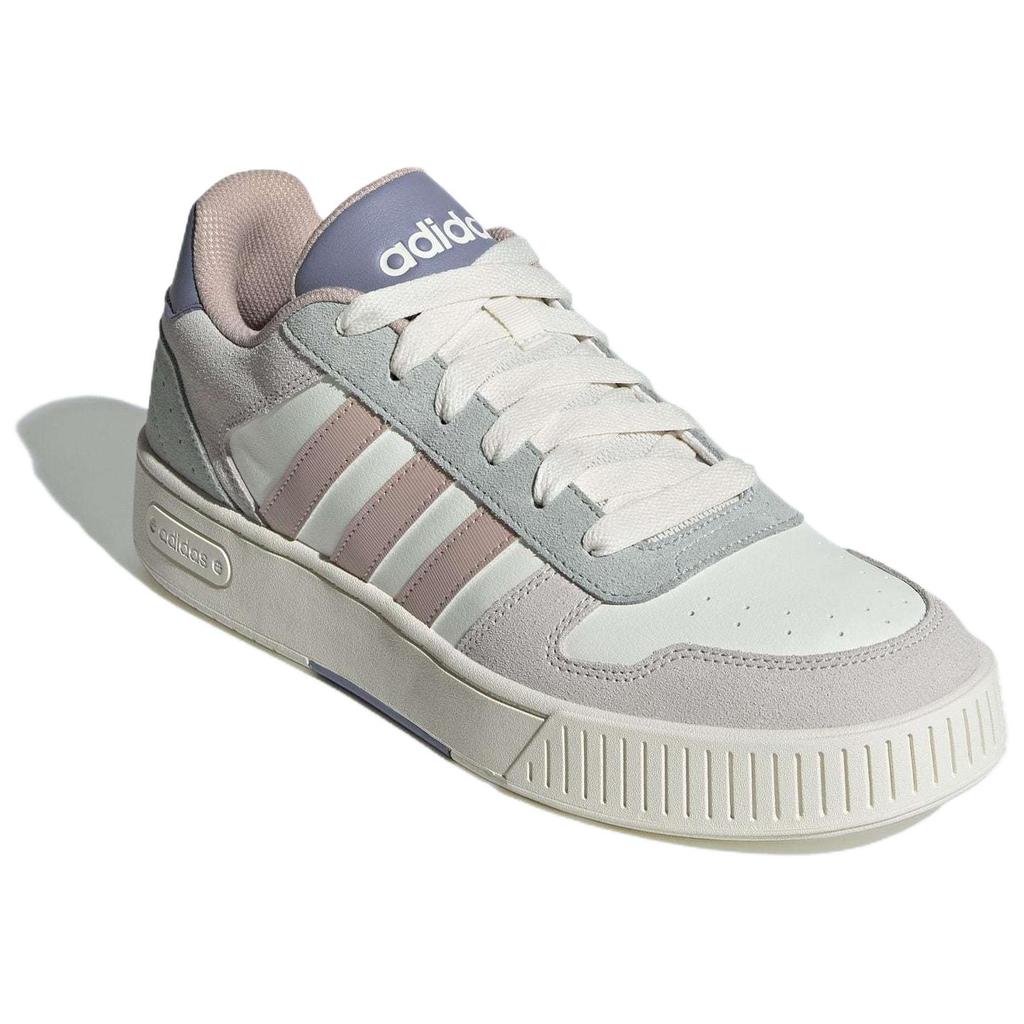 New Adidas Anti Slip Wear Resistant Low Top Skateboard Shoes Unisex White Gray JR8326