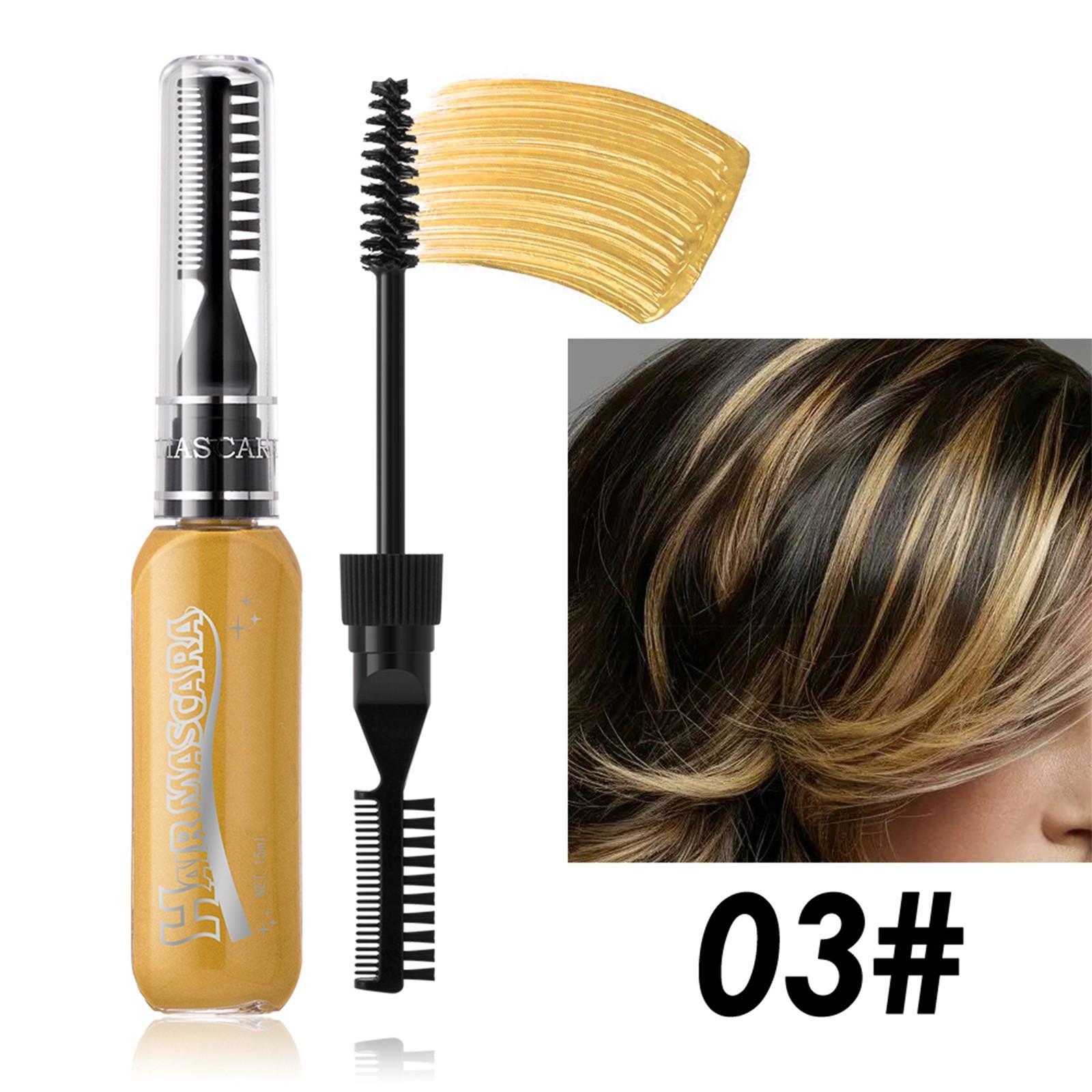 

Одноразовая двухголовая расческа для окрашивания волос, ресниц, вечеринки, сценического макияжа, окрашивания волос, удобная и практичная.15 мл One Size оранжевый