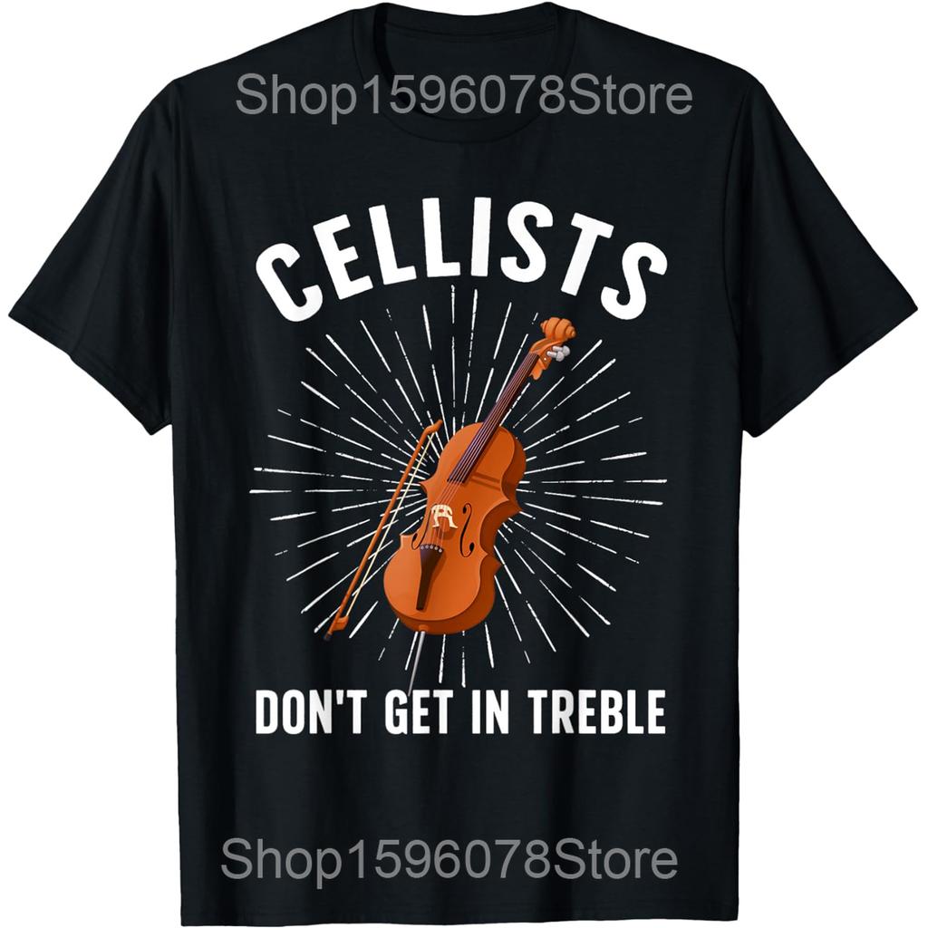 Lustiges Join The Dark Side Cellospieler Cellist T-Shirts Herren Baumwolle Humor Streetwear T-Shirt Kurzarm Unisex Lockere Kleidung