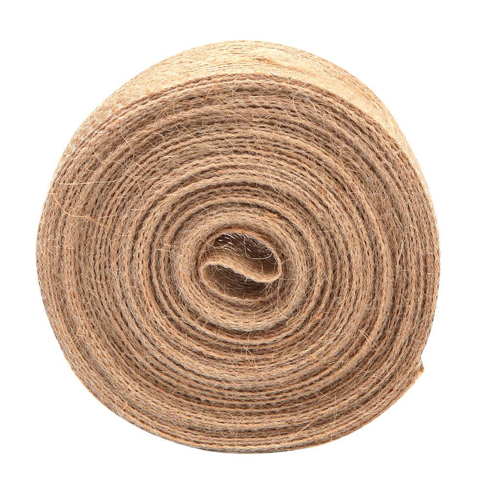 

Катушка ленты из джутовой мешковины длиной 10 метров и шириной 2,5 см для домашнего свадебного украшения