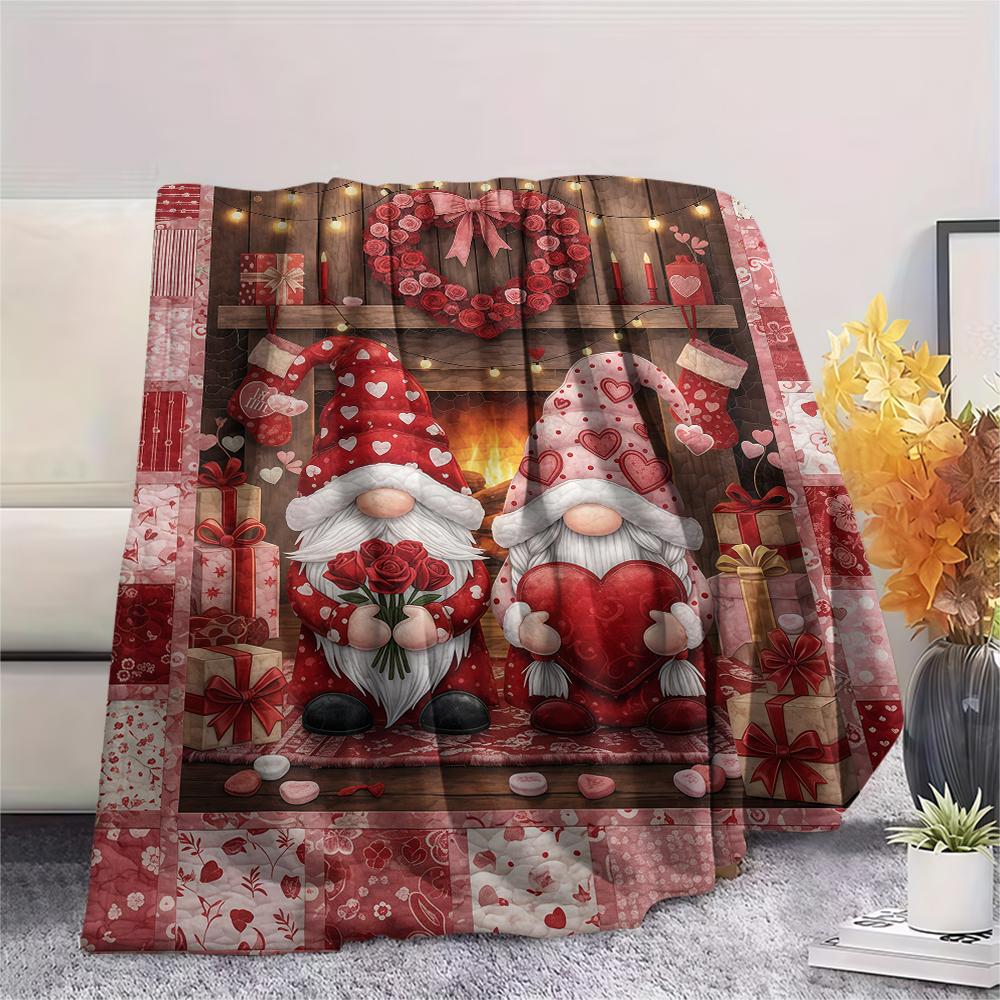 1 Stück Flanelldecke mit Cartoon-Druck, Hohe Qualität, Bequem für alle Jahreszeiten, Heimdekoration, Wärme und Komfort, Perfekt als Weihnachts- oder Geburtstagsgeschenk
