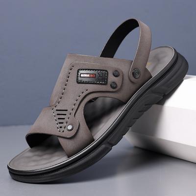 Mode Sommer Designer Neu Plateau Hohl Outdoor Strand Männliche Sandalen Mode Weiche Sohle Lässig Römischer Stil Herrenschuhe