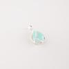 Aqua Chalcedony Gemstone Zircon Pendant 925 Sterling Silver Jewelry Gift For Her CZP-7-8