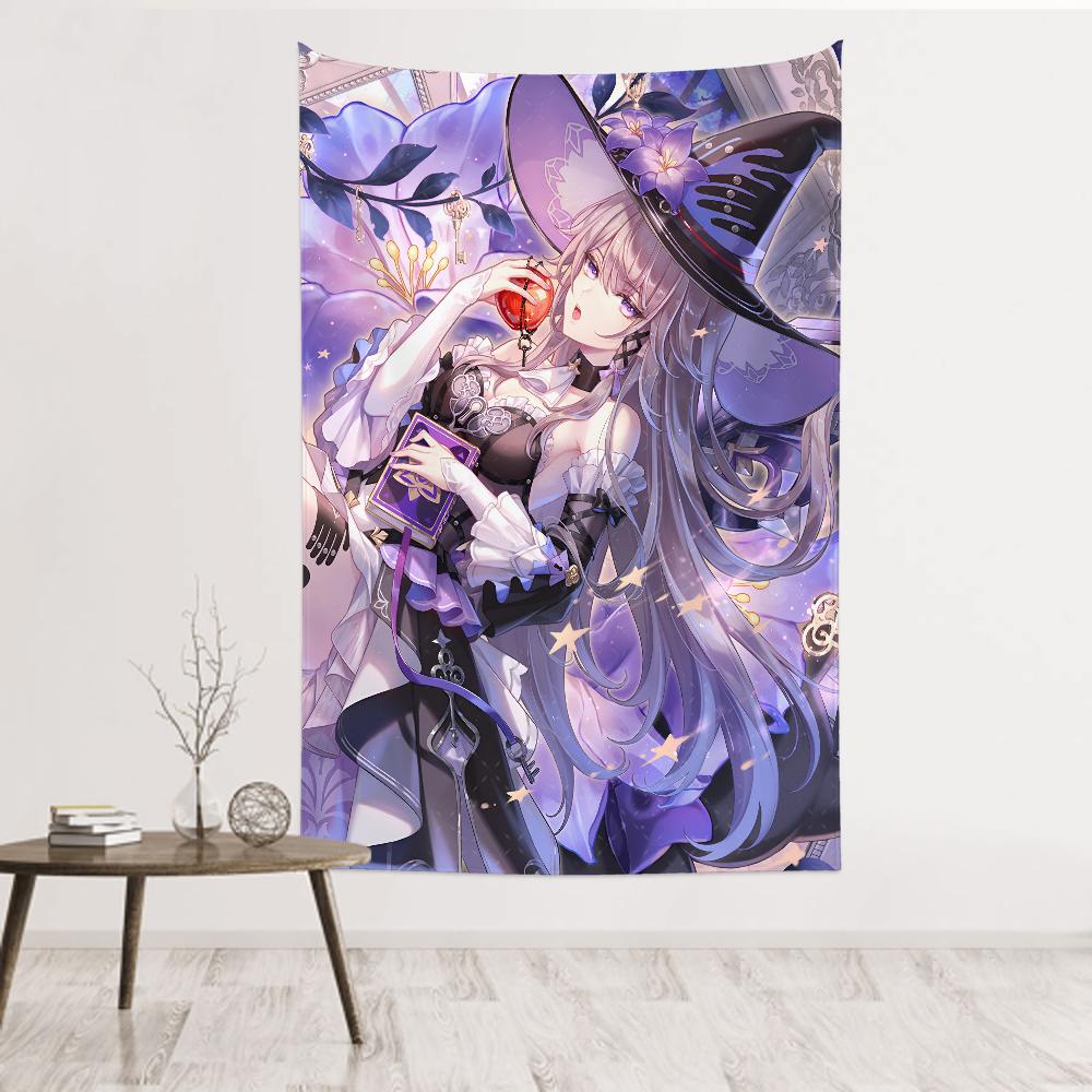 1 Stück The Herta Honkai Star Rail Spiel Wandteppich Raumdekor Wandtuch Party Hängender Hintergrund Raumdekor Babyzimmer