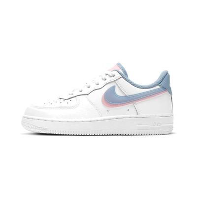 Air Force 1 LV8 PreSchool 'Double Swoosh' (Unisex) White / Arctic Punch / Light Armory Blue Kids' Skateboarding Shoes DD1856 100
