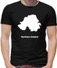 Land Silhouetten Nordirland Herren T-Shirt - Belfast - UK - Irisch - Geschenk