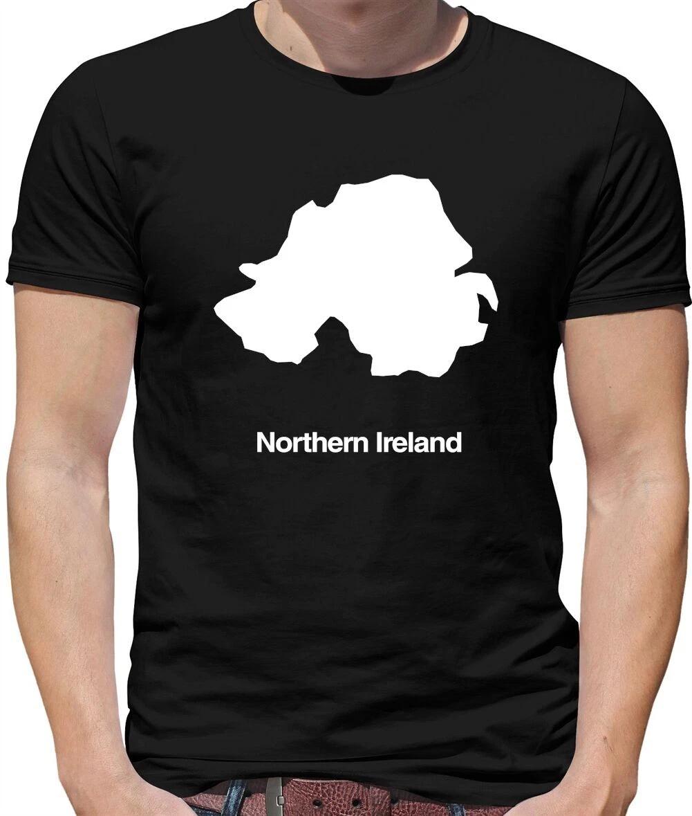 Country Silhouettes Northern Ireland Mens T-Shirt - Belfast - UK - Irish - Gift L