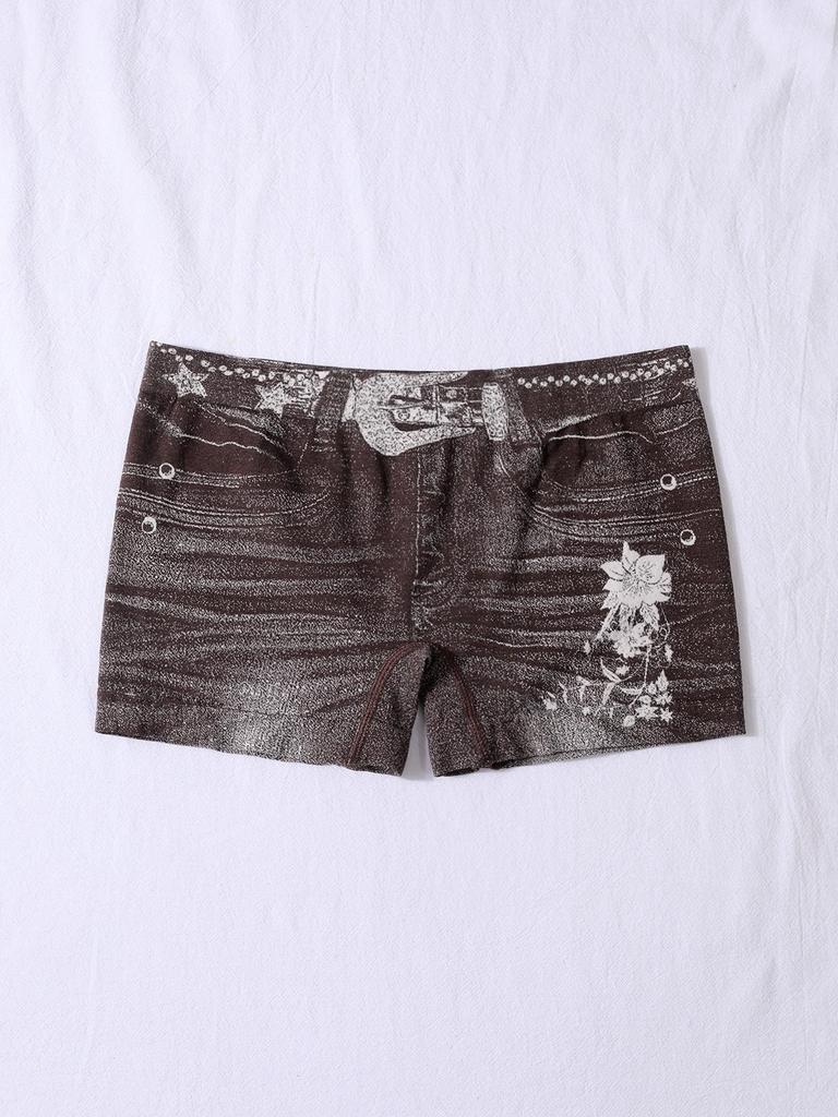 Plus Size European & American Women's Seamless High-Elasticity Mid-Rise Boxer Briefs