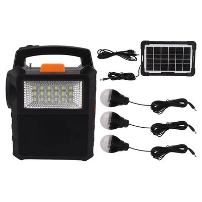Générateur solaire multifonction longue durée avec ampoules, centrale électrique portable pour la sauvegarde à domicile