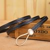 Wholesale belt women's leather pin buckle versatile decorative dress Korean version thin belt belt belt belt
