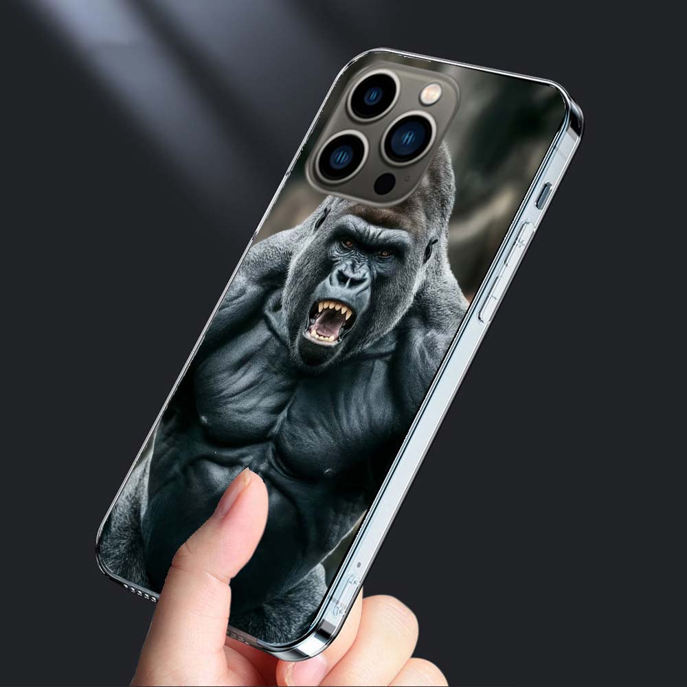 

The Essence of Majestic Creatures, Gorillas Phone Case For Iphone 16E 15 Pro 14 Plus 17E 16 17 Pro Max Air 11 12 13 Mini Cover iPhone 14 Pro