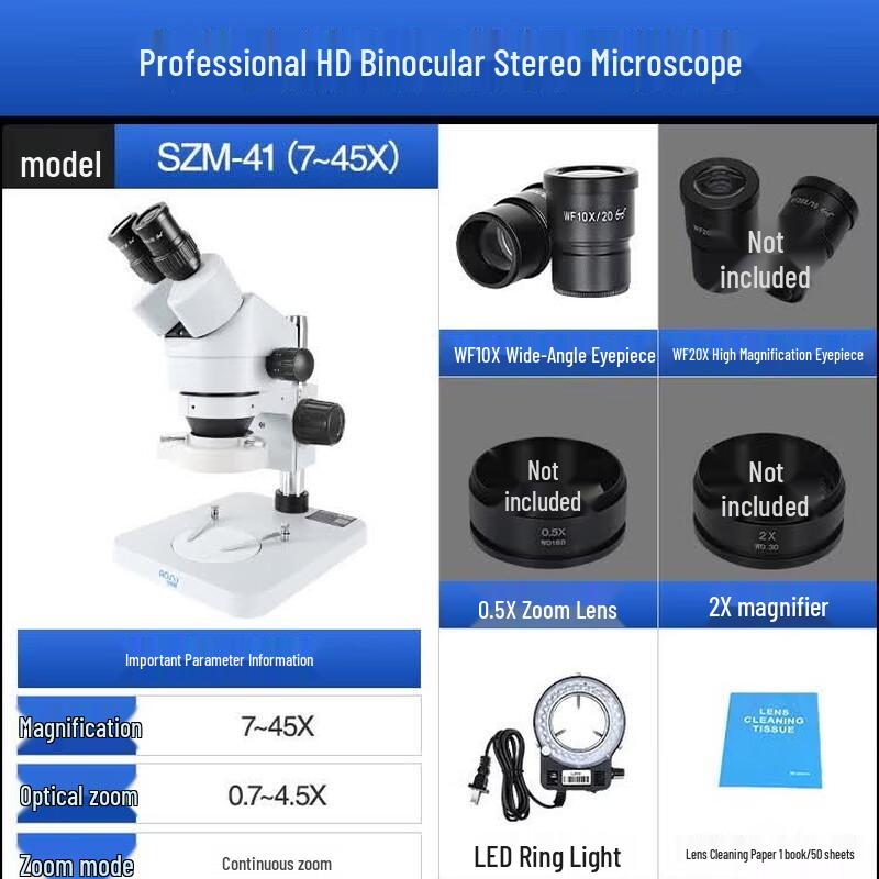 AOSVI Professional Stereo Zoom Microscope
