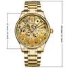 Gold Hollowed Out Fashionable Casual Large Dial Automatic Mechanical Watch Men's Watch