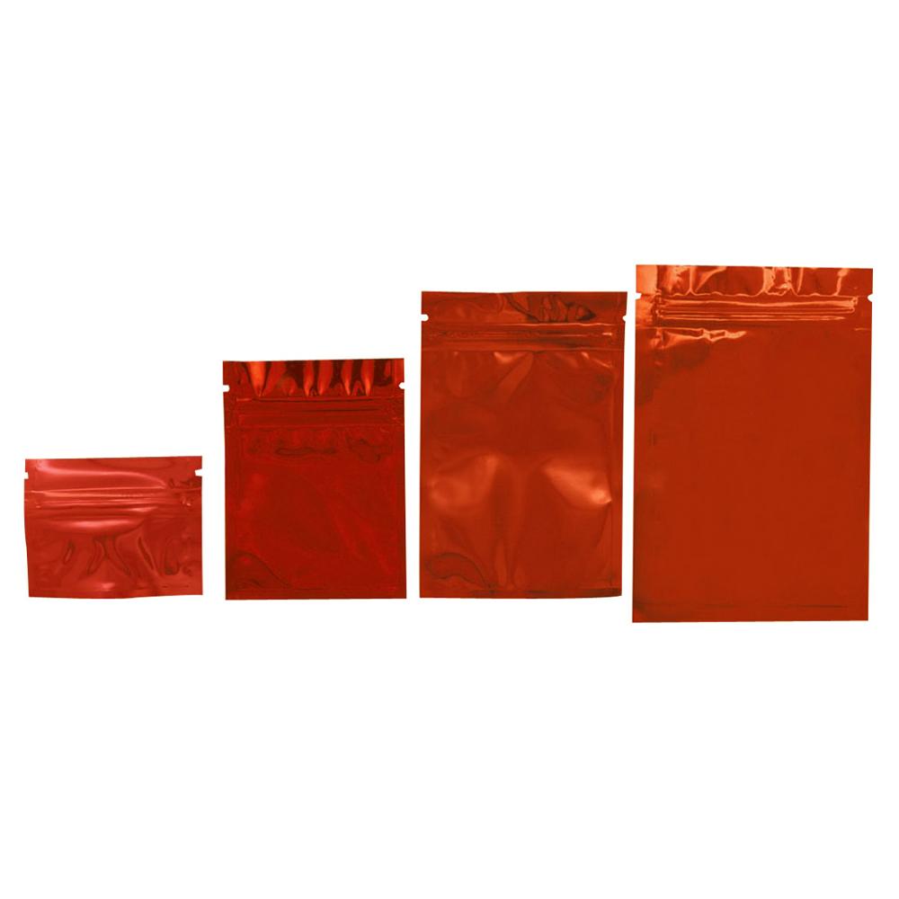 100 Pcs Colorful Top Feed Foil Zip Lock Bags Food Pouch,Mylar Aluminum Foil Bags,Tea Pouches,Food Storge Bag