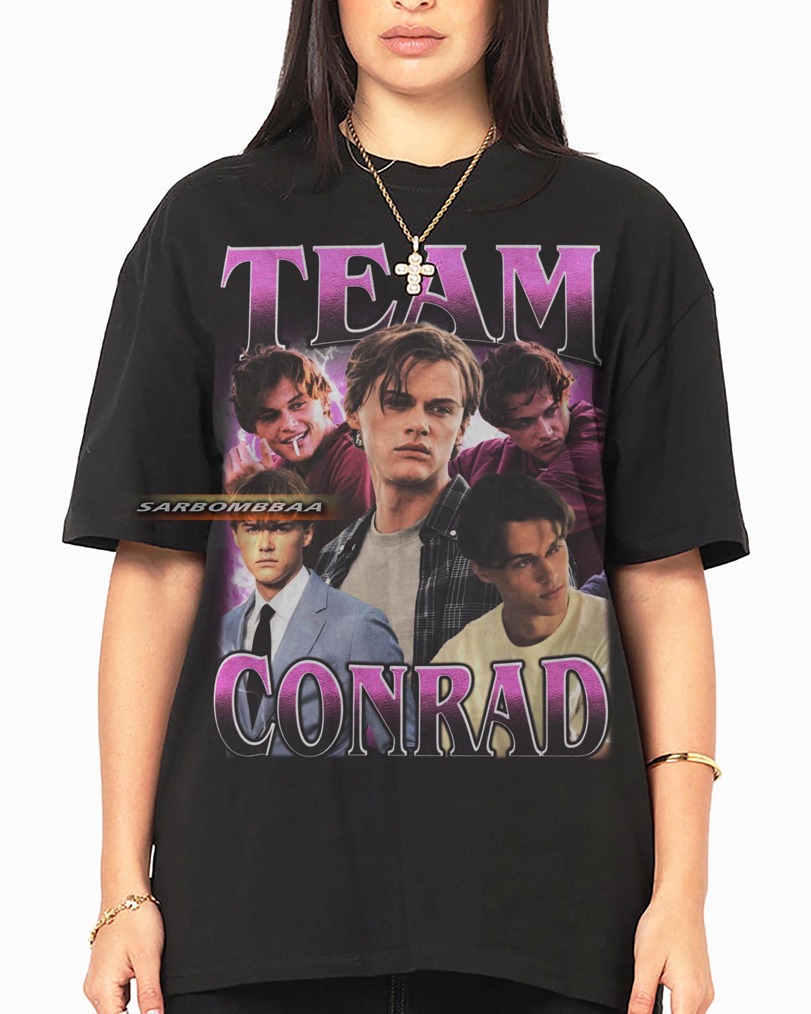 Conrad Fisher Graphic T-Shirt, Unisex Y2K Streetwear S