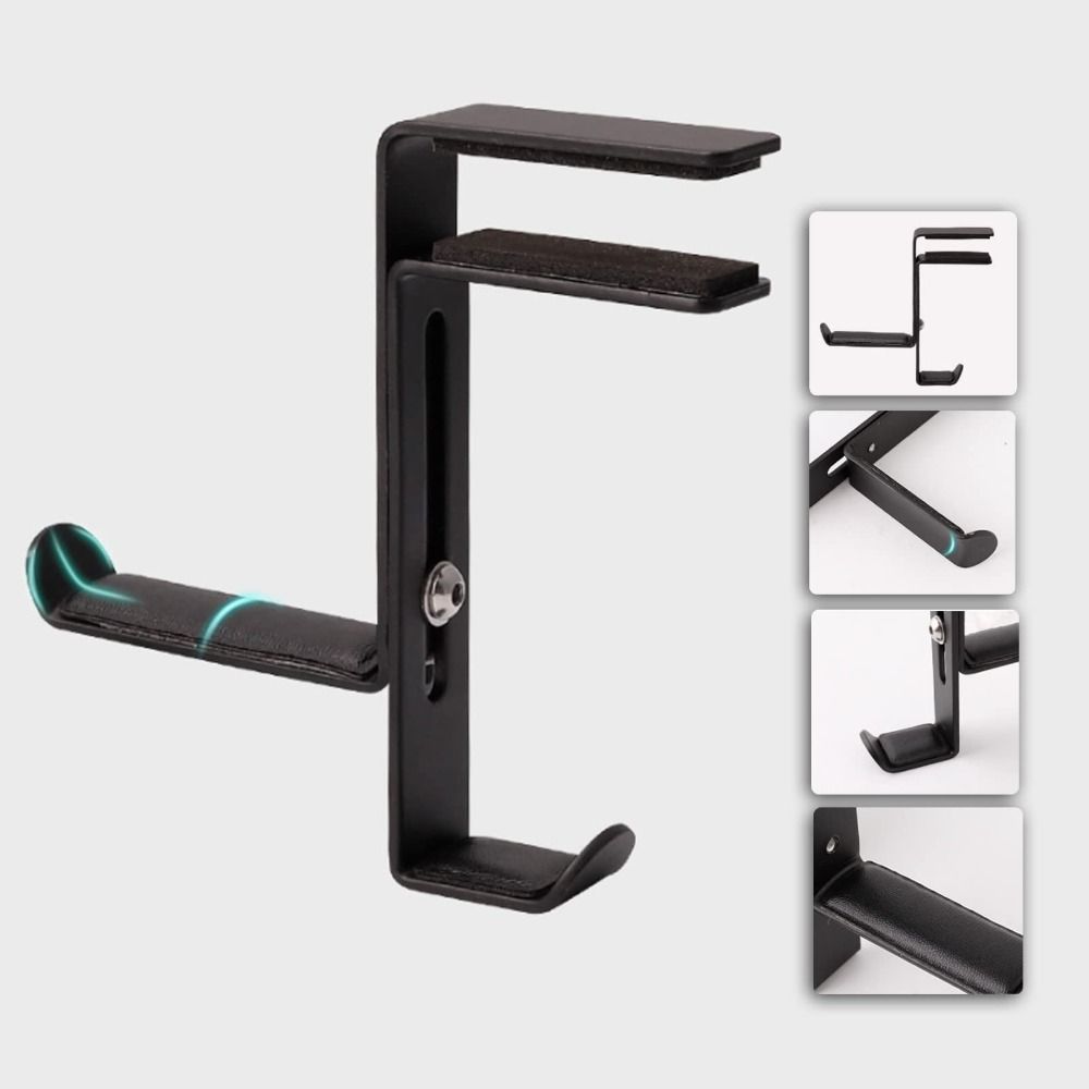 Table Clamp Headphone Rack Adjustable Headphone Bracket Headphone Stand Hook  Table Side