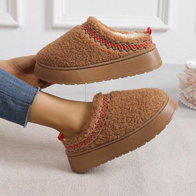 Moda Damskie Śniegowce Luksusowa Marka Nowe Klapki Damskie Wygodne Botki Płaskie Platforma Krótkie Bawełniane Buty Damskie Zapatos De Mujer