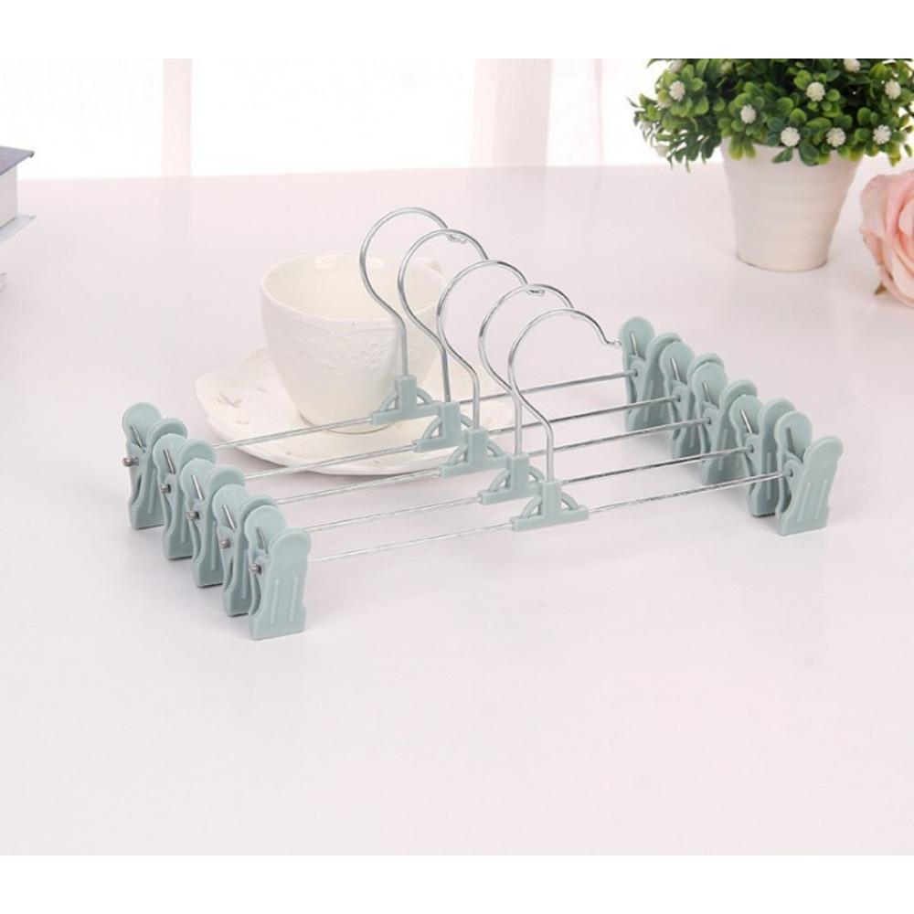 Non Slip Plastic Pants Clip Seamless Pants Rack Pants Clip Skirt Clip Underwear Hanger Home Clothing Store Hanger Drying Rack 5pcs синий 1700₽