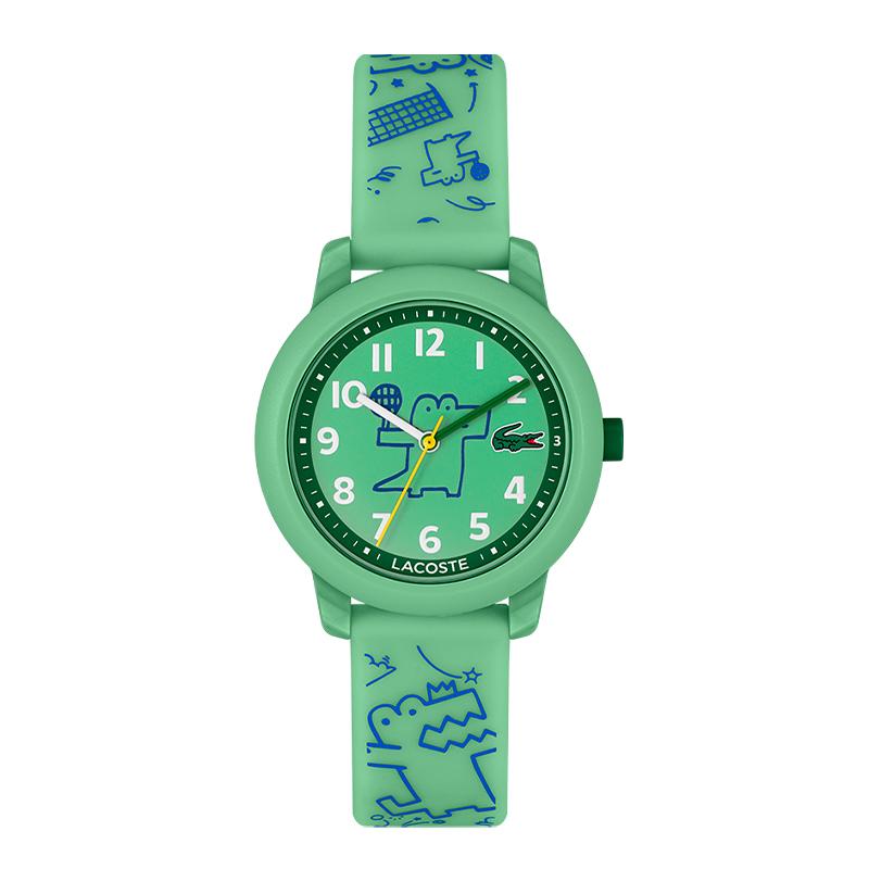 Lacoste Watch Quartz Movement Silicone Strap Green Dial Kids Kids watches 2030057 Green