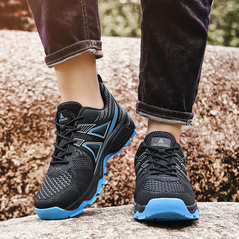 Outdoor Hiking Shoes Men‘s Mesh Weave Trekking Sneakers Breathable Climbing Trainers Walking Hunting Tactical Boots Size 39-47
