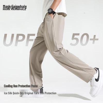Mark Fairwhale Men's Ice Silk Cool-Touch Sun Protection Straight-Leg Pants
