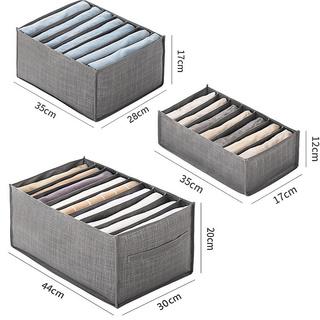 

3 шт. Органайзеры для одежды в шкаф Ящики для хранения брюк джинсов Шкаф Ящики Нижнее белье Носки Футболка Хранение в шкафу Органайзеры