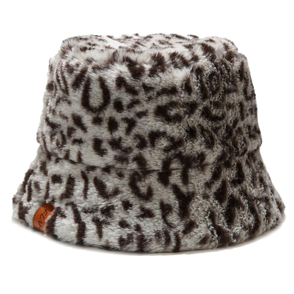 Buy Women Vintage Leopard Thicken Fuzzy 