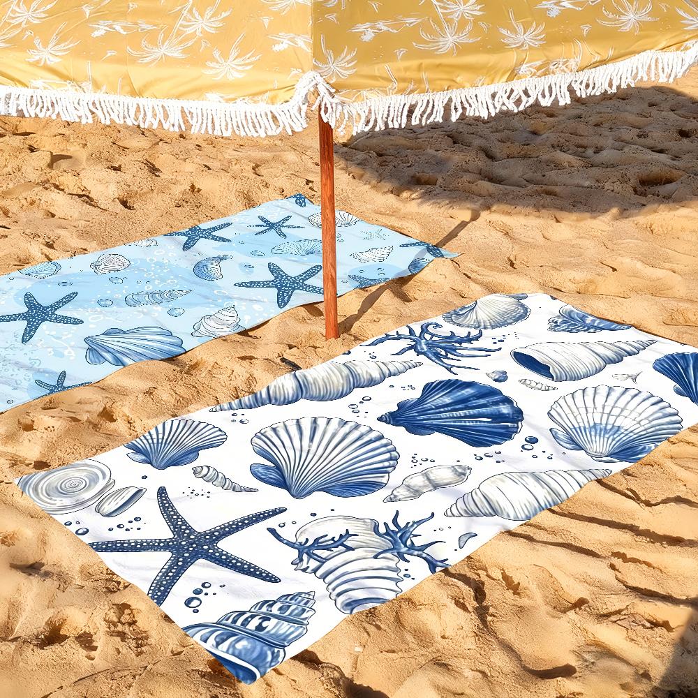 Ocean element starfish Towel Quick Drying Beach Towels Are Suitable For Swimming Pools Camping Yoga And The Gym