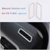 Stainless steel Inside Door Handle Bowl Cover Trim Frame Decoration For Volkswagen T-Roc TROC 2017-2022 Inner Car Accessories