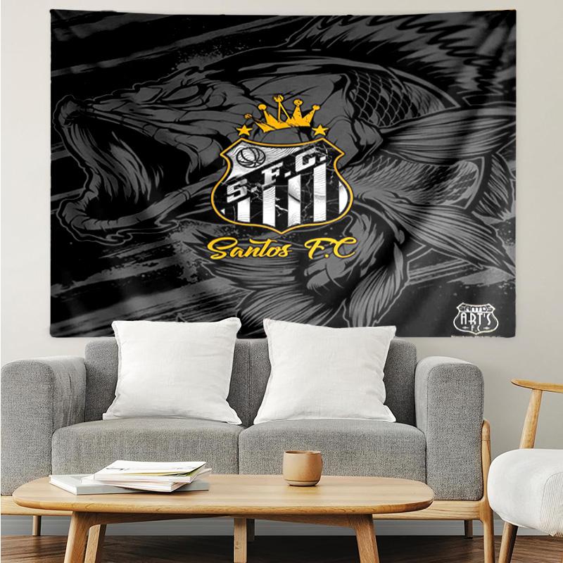 Powerful Football Crest Design Printed Printed Tapestry, for Bedroom,Livingroom, dormitory, Large Wall Decor, Fabric Decor Fan Birthday Gifts