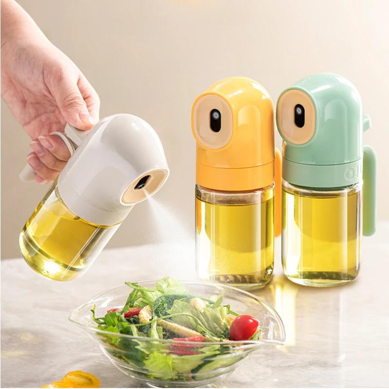 Cooking Oil Sprayer, Refillable Glass Olive Oil Spray Bottle, Leak-Proof Oil Spray Pot for Baking and Roasting, 180/250ml