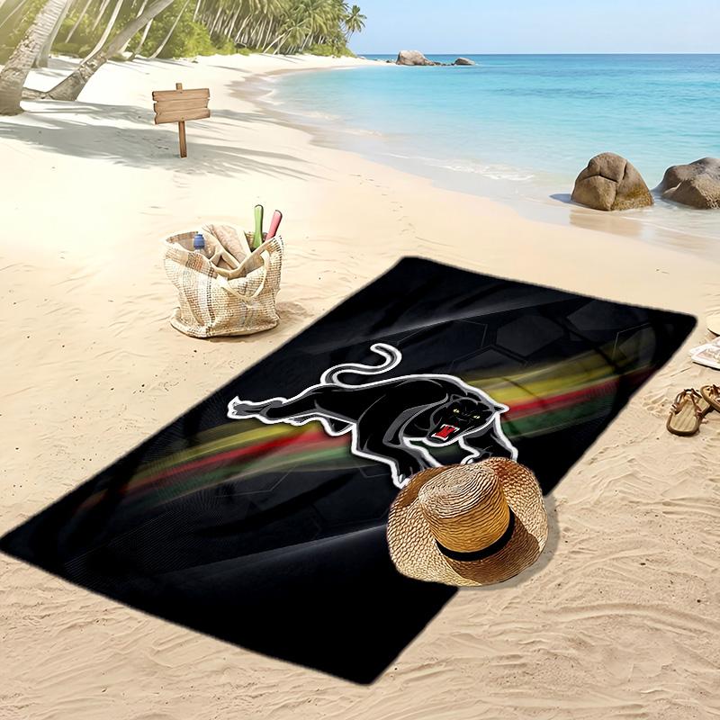Penrith Panthers Print Beach Towel Soft Portable Quick?dry Towel For Pool Summer Vacation Outdoor Sport