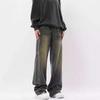 American Washed Old Wide-leg Jeans Men's Autumn and Winter Trendy High Street Loose Drape Straight Mopping Long Pants
