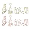 50Pcs Mini Paper Clips Music Note Shaped Paper Clip for Home Office Note Paper Clips Stationary Clips File Folders Clamp