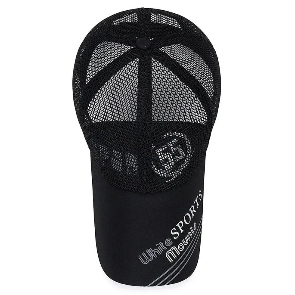 Fashion Wide Brim Mesh Baseball Cap Adjustable Breathable Sun Hat Quick Dry Sunscreen Hat Summer