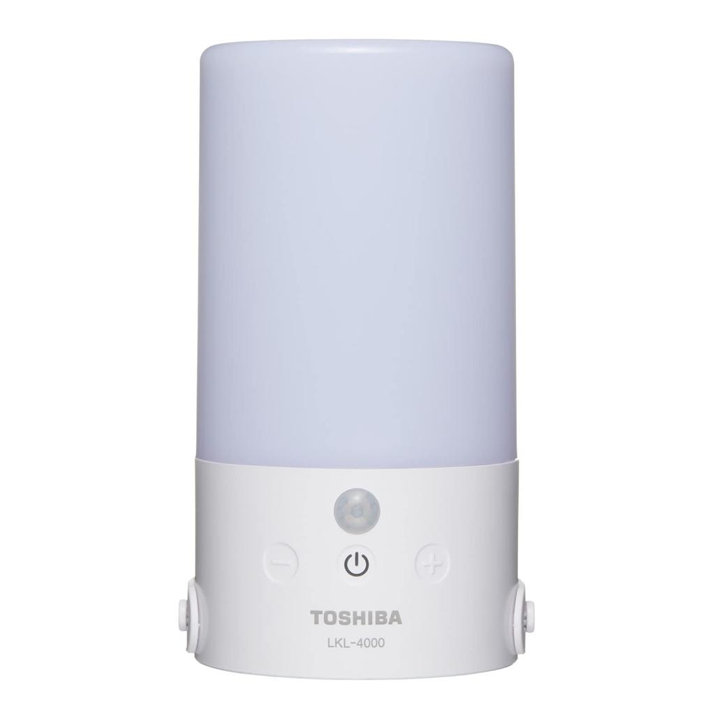 Toshiba LED Lantern with Sensor, Waterproof (JIS IPX4), Stepless Dimming & Color Temperature Adjustment (Cool White/Warm White), Motion & Light Sensor