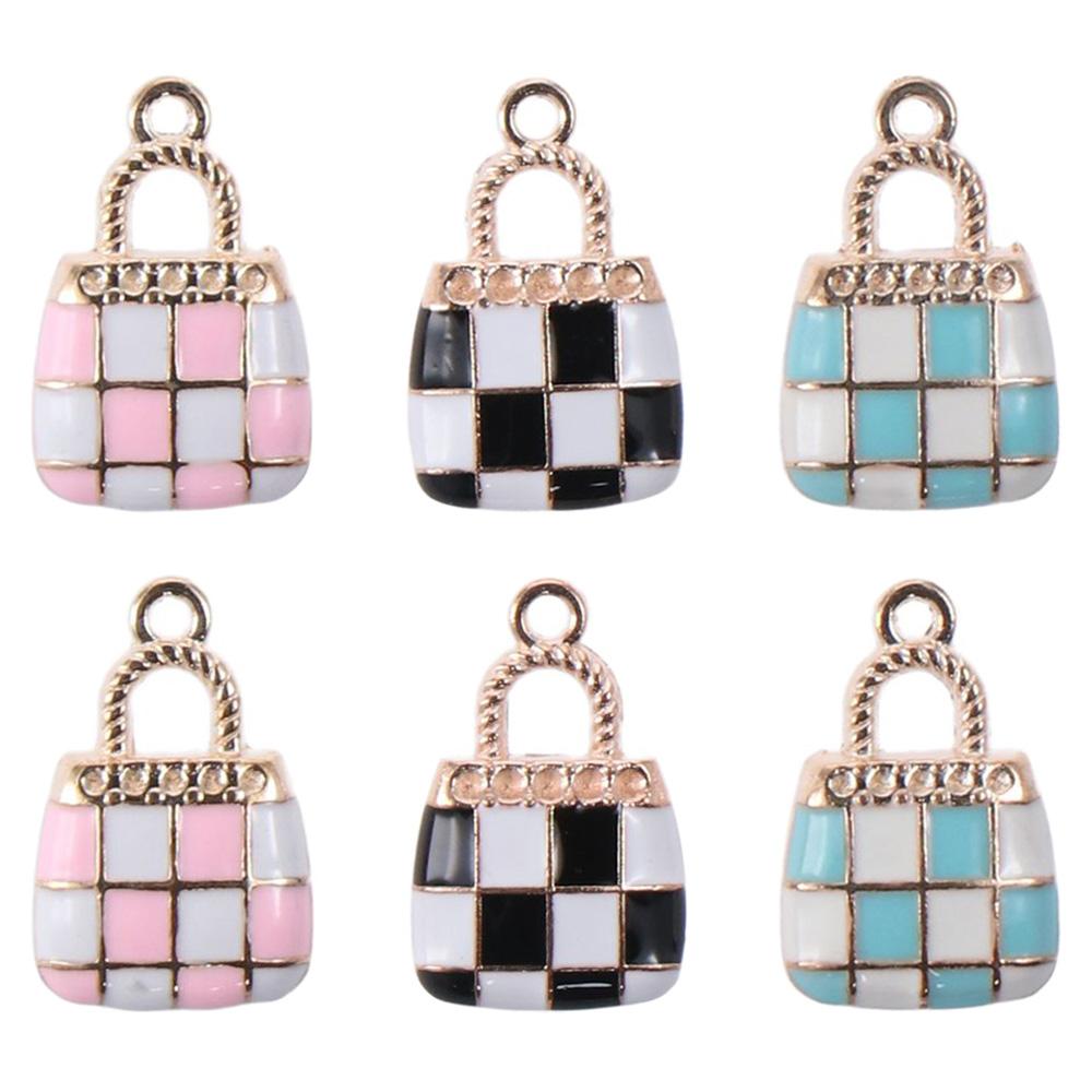 60 Stück Gemischter Taschenanhänger Blaues Armband Emaille Frauen