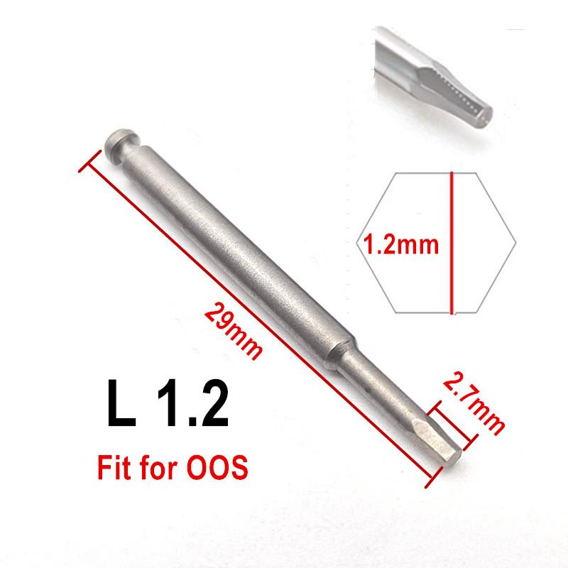 

Отвертка для зубных имплантатов для низкоскоростных наконечников и конвертеров стоматологических инструментов, диаметр хвостовика 2,35 мм 1 piece L1.2 for OOS