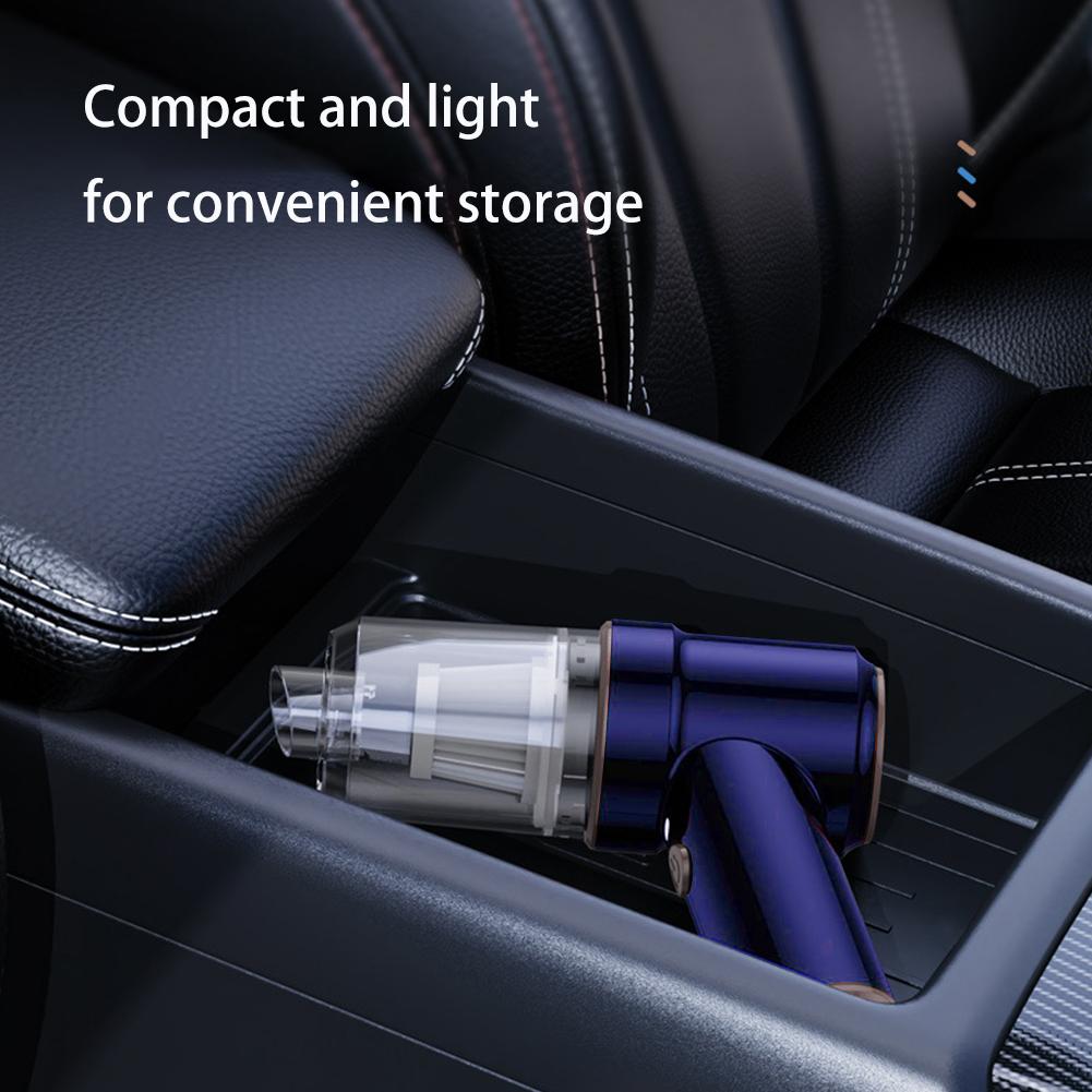3 In 1 Wireless Vacuum Cleaner with Light Car Vacuum Cleaner USB Rechargeable Powerful Air Blower for Car Home Keyboard Cleaning