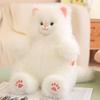 Adorable Long Haired Cat Plush Doll Soft Stuffed Animal Toy For Girls Birthday Gift
